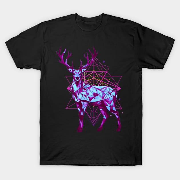 Geometric Deer T-Shirt by Trip Tank